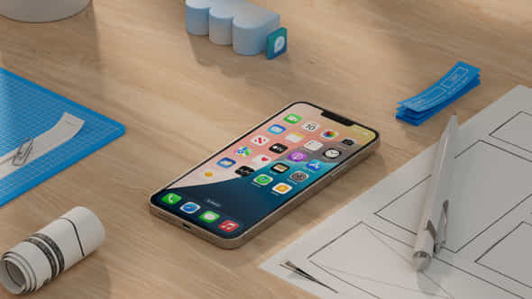 App Promo Phone Mockup - VideoHive 55320907