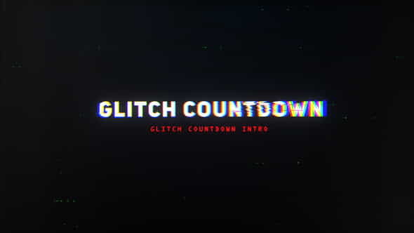 Glitch Countdown Intro Mogrt - VideoHive 28789126