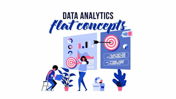 Data analytics - Flat Concept - VideoHive 29793708