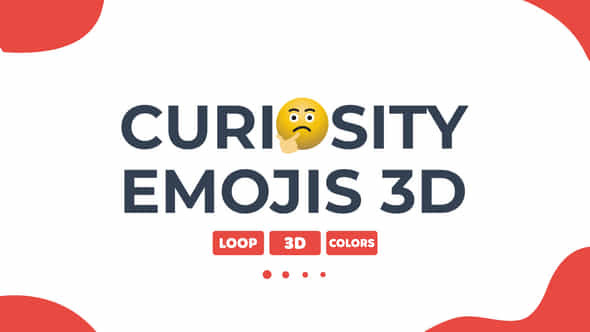3D Curiosity Emojis - VideoHive 49604238