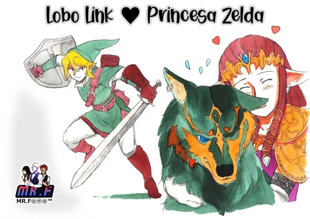 Princess and the Wolf _ Lobo Link Princesa Zelda - 0