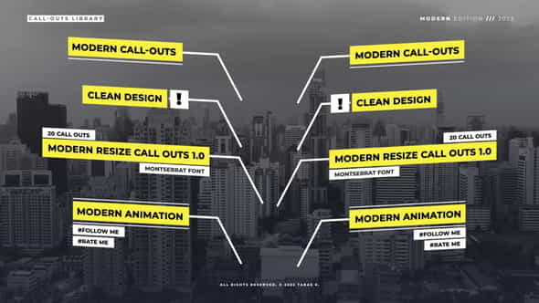Modern Call Outs 1.0 | - VideoHive 36369178