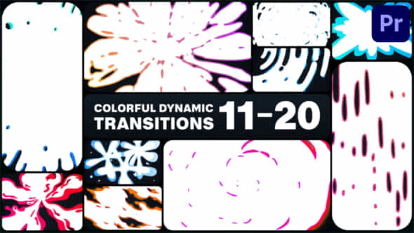 Colorful Dynamic Transitions - VideoHive 48476679