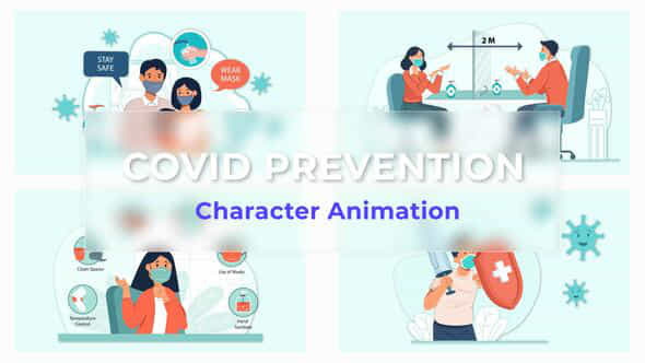 Covid Prevention Animation - VideoHive 39671966
