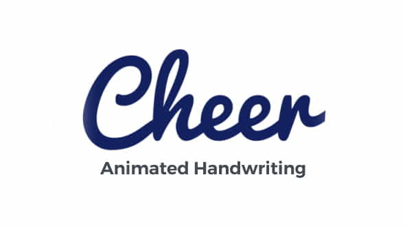 Cheer - Animated Handwriting Typeface - VideoHive 20929630
