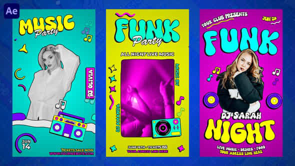 Funk Party Reels - VideoHive 58265325