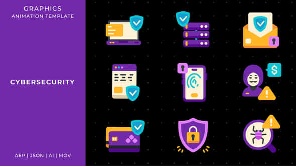 Cybersecurity Graphic Animation Template After Effects - VideoHive 58541120