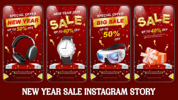 New Year Sale Instagram Story - VideoHive 55916804