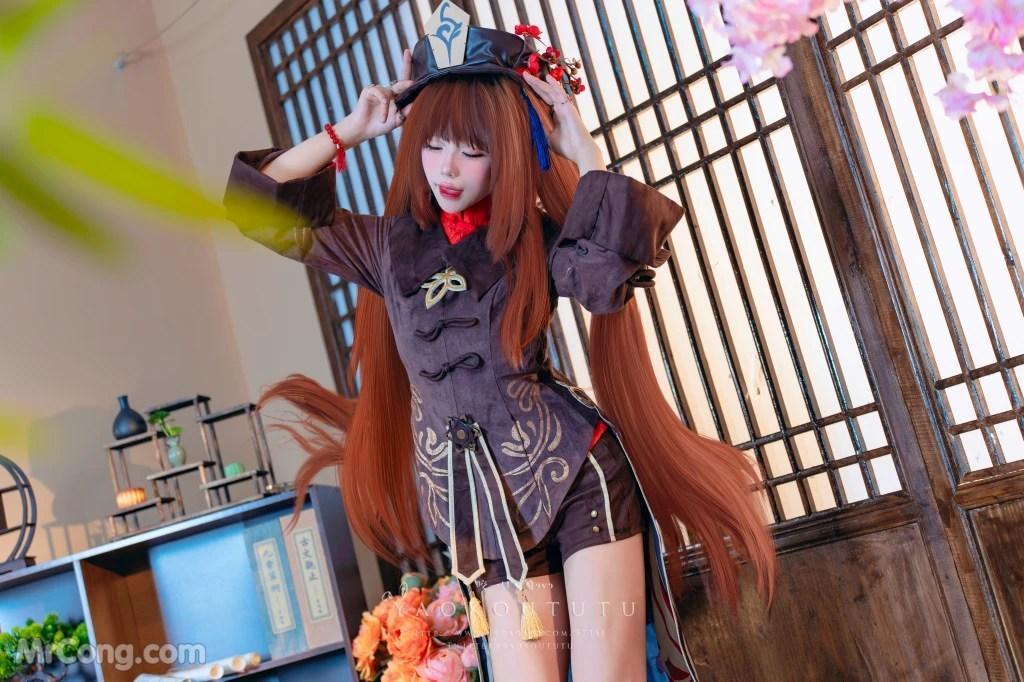 Coser@黏黏团子兔: 往生堂堂主胡桃&ミチノチモシーキミノキモチ (66 photos )(53)