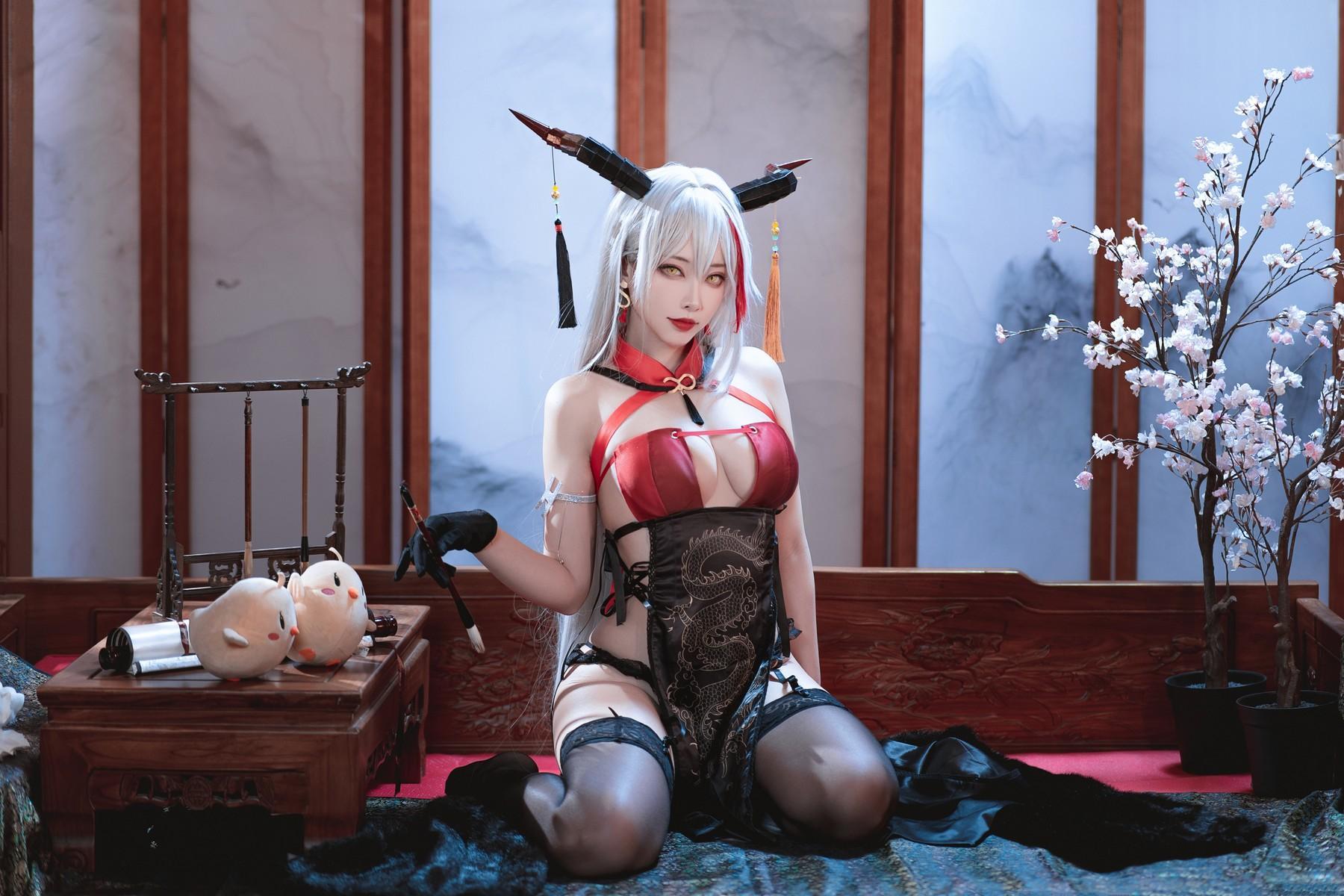 Cosplay 宮本桜 埃吉尔旗袍(13)
