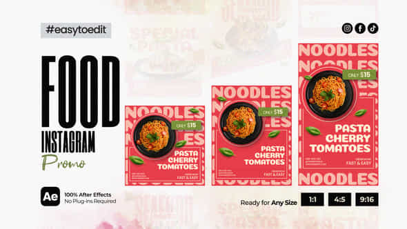 Instagram Promo V1 Food - VideoHive 59398712