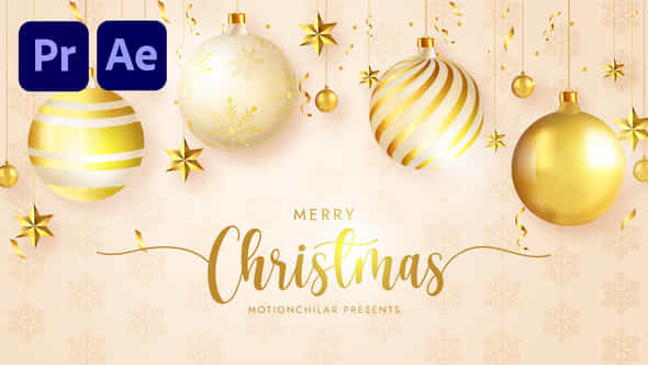 Merry Christmas Ident - VideoHive 35087395