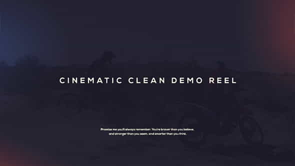 Cinematic Demo Reel - VideoHive 18671140