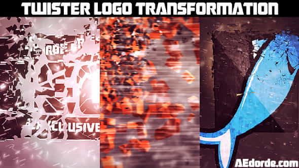 Twister Logo Transformation - VideoHive 4543511