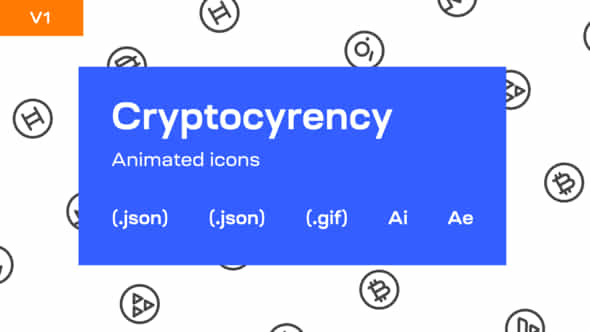 Cryptocurrency icons v1 - VideoHive 45361051
