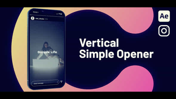 Vertical Simple Opener - VideoHive 53459883