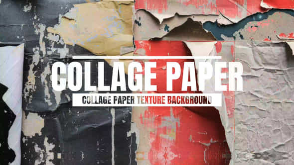 Collage Paper Texture Paper Background For After Effects - VideoHive 54327293