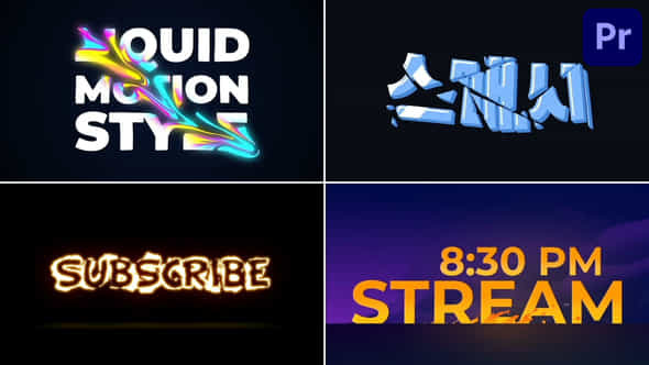 Colorful Dynamic Typography For Premiere Pro - VideoHive 53998679