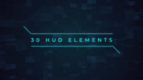 30 Hud Elements - VideoHive 51084407