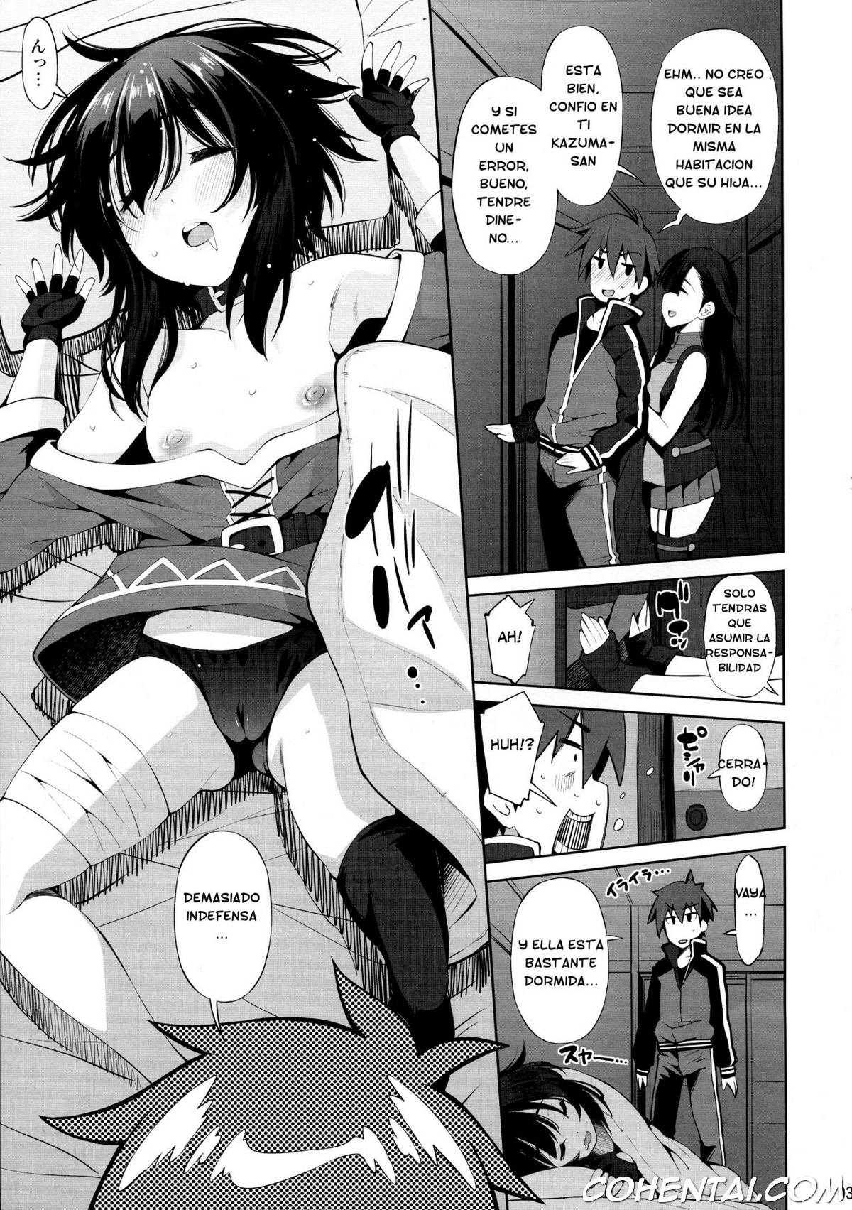 Kono Iyarashii Shimai ni Saimin o! (Kono Subarashii Sekai ni Syukufuku o!) xxx comics manga porno doujin hentai español sexo 