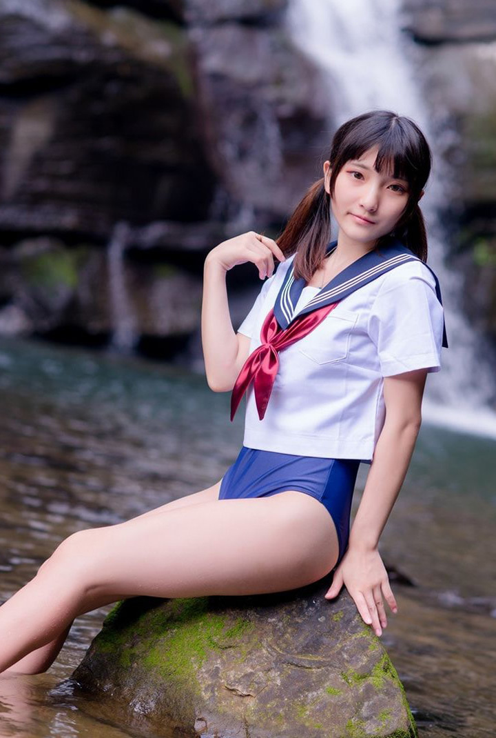 小丁cosplay-青葱校园制服无圣光套图2(10)