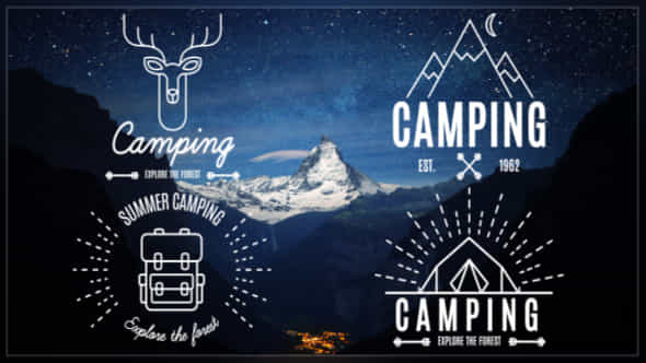 Camping Light Line - VideoHive 19245830