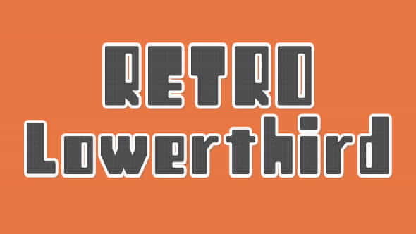 12 Retro Lowerthird | Retro - VideoHive 11789677