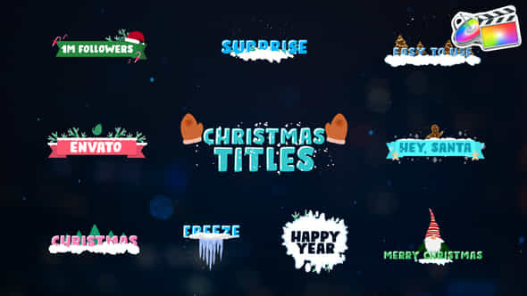 Christmas Titles - VideoHive 29850233