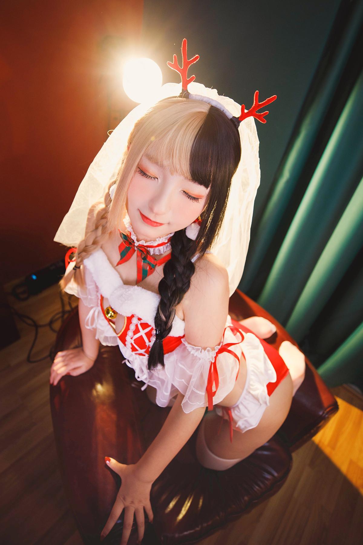 Cosplay 神楽坂真冬 绝对企画-圣诞小鹿《鹿の恩返し》 Set.01(46)