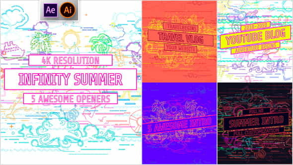 Youtube Infinity Summer Openers Social - VideoHive 21916118