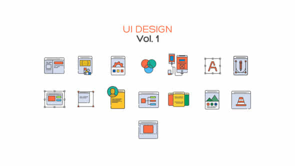 UI Design Icons - VideoHive 40638793