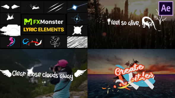 Lyric Elements and Scenes | - VideoHive 26541334