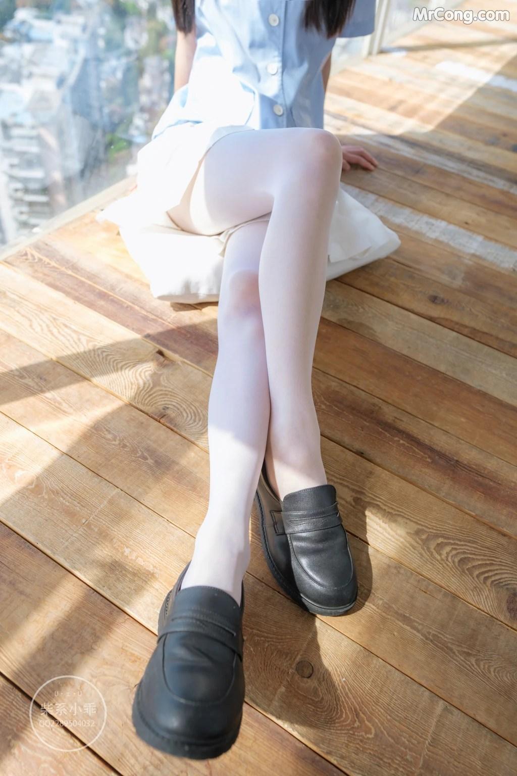 Coser@稚乖画册 Vol.001: 晴空01 白丝双马尾JK (79 photos)(23)