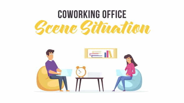 Coworking office - Scene Situation - VideoHive 28479190