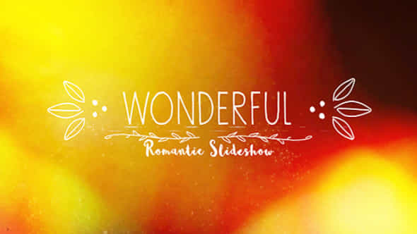 Wonderful Romantic Slideshow - VideoHive 17450565