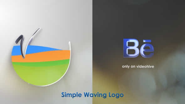 Simple Waving Logo - VideoHive 35533824