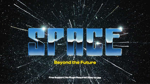 Retro Chrome Text Effect - VideoHive 59199109