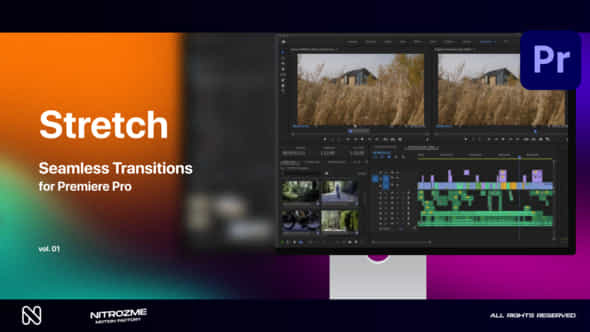 Stretch Transitions Vol 01 For Premiere Pro - VideoHive 48688785