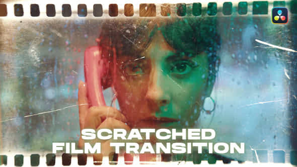 Scratched Film Transitions Davinci Resolve - VideoHive 50630592