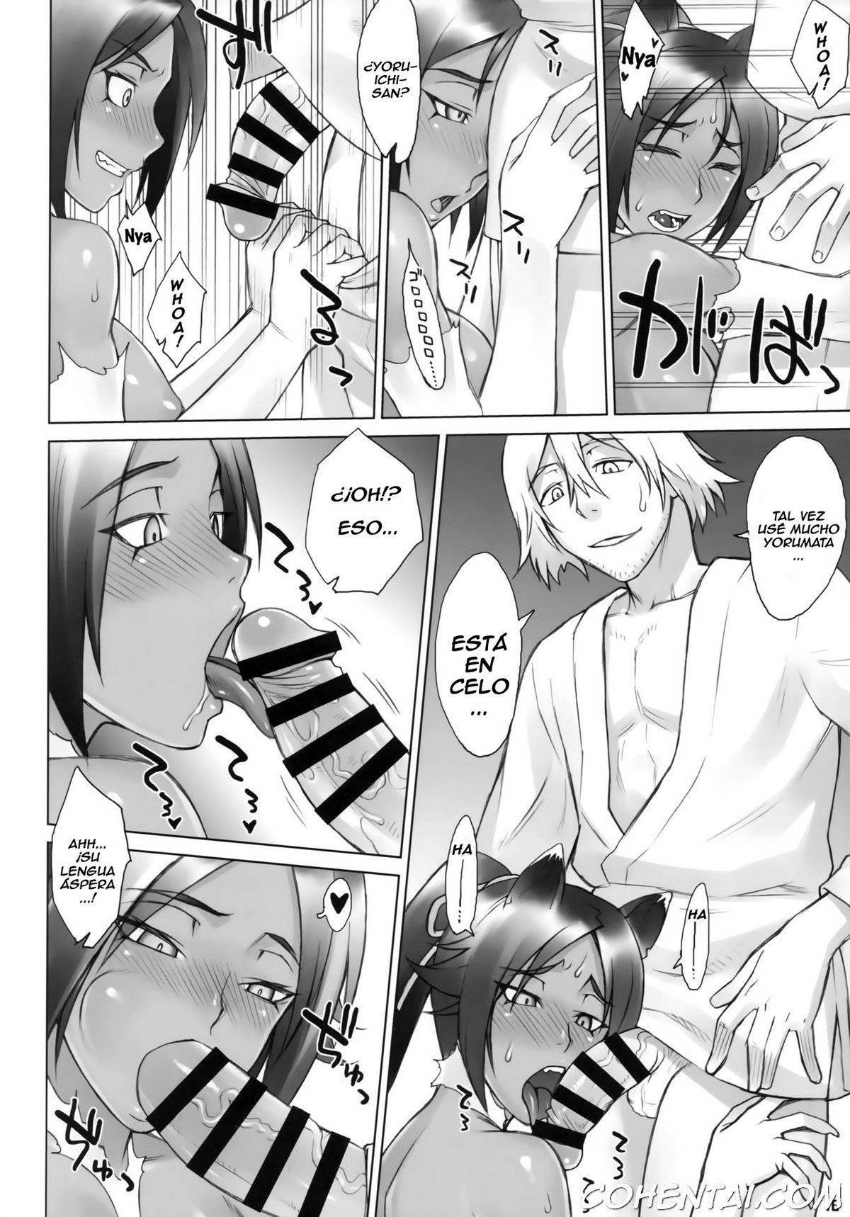 Yoruneko-san no Shunkou Raijuu Ikaryaku. (Bleach) xxx comics manga porno doujin hentai español sexo 