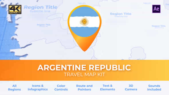 Argentina Map - VideoHive 30486303