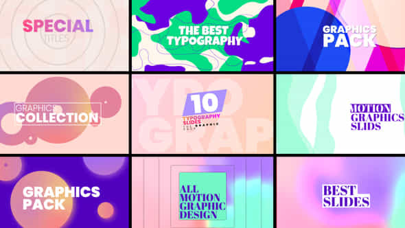 Typography Slides Pack - VideoHive 37966265