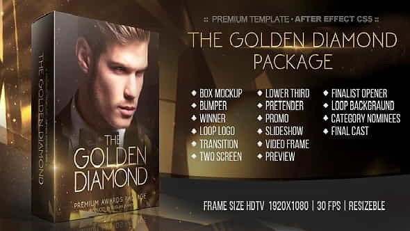 The Golden Diamond Awards Package - VideoHive 20317127