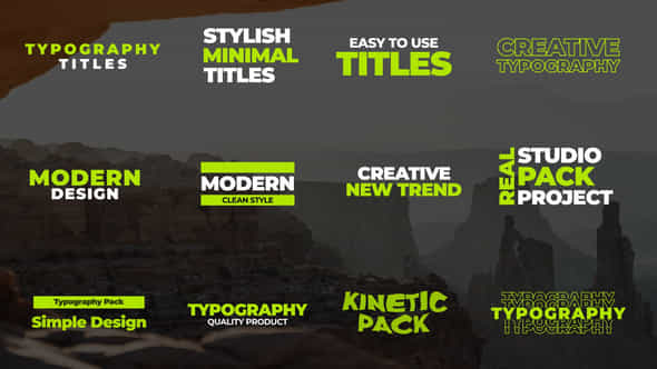 Typography Titles - VideoHive 44089372