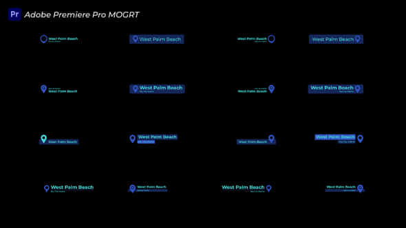 Location Pointer Titles - VideoHive 36125884