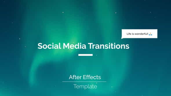 Social Media Transitions - VideoHive 34695747