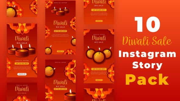 Diwali Sale Instagram Story Pack - VideoHive 34145883
