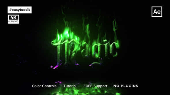 Magic Fire Logo - VideoHive 48140876