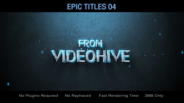 Epic Titles 04 - VideoHive 22089533