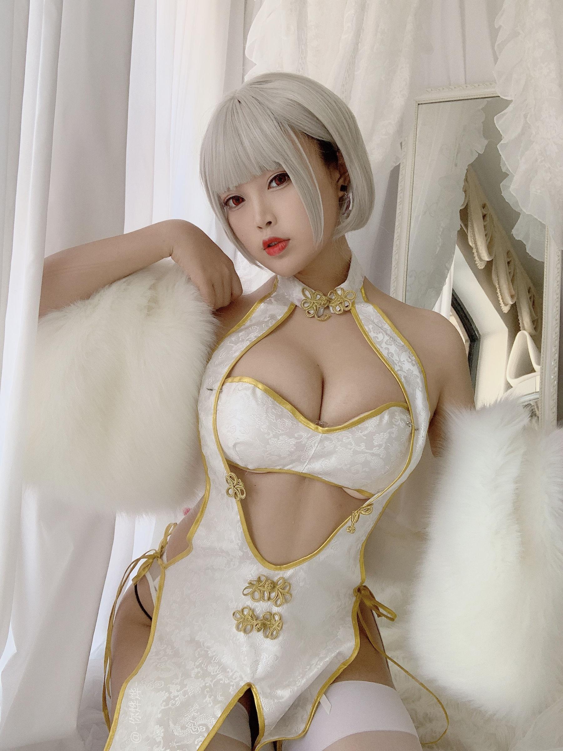 [美女Coser] -白烨- 《白旗袍》 写真集(9)